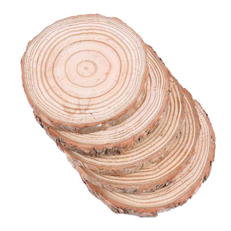 Jual Oem Natural Wood Slices Circles Blank Craft Diy Kits Home Ornaments 9 10cm 5 Pcs Online September 2020 Blibli Com