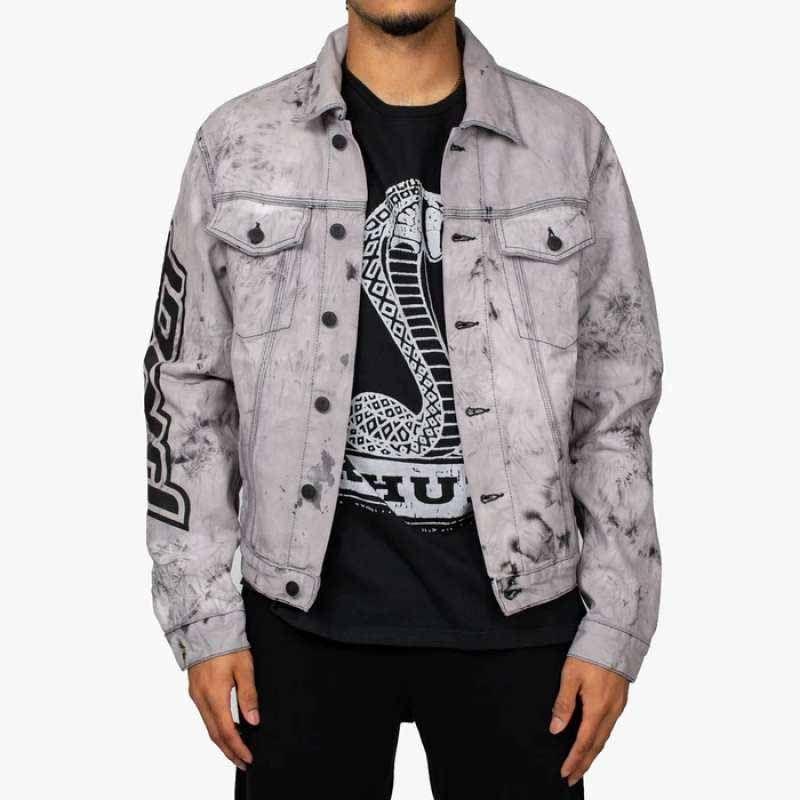 Off White Pivot Tie Dye Denim Jacket 