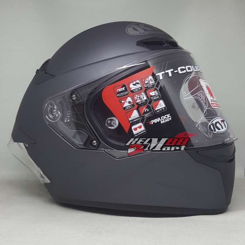 Jual Kyt Tt Course Solid Helm Full Face Paket Spoiler Online Oktober 2020 Blibli Com