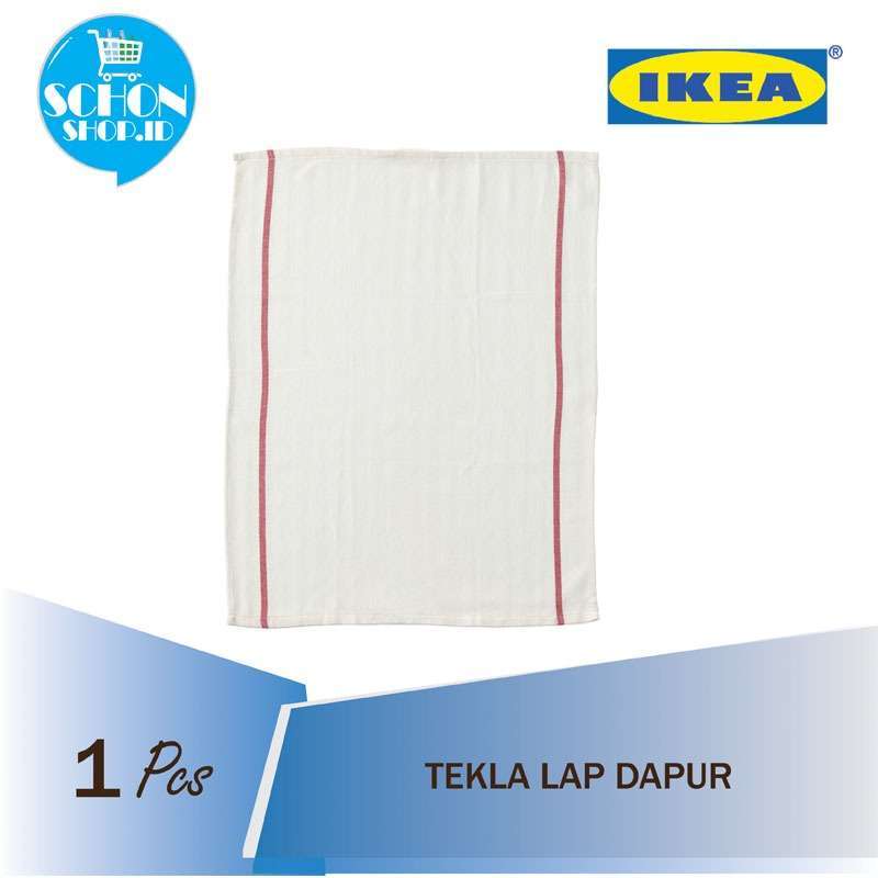 Jual Ikea Tekla Lap Dapur Putih Merah Isi 1 Pcs Online Desember 2020 Blibli
