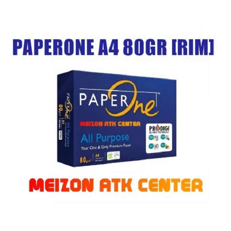 Jual Paperone Kertas Hvs Kertas Fotocopy A4 80 Gsm 1 Rim Terbaru Juli 2021 Blibli