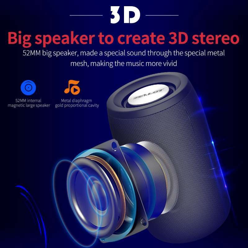 Jual Zealot S32 Portable Bluetooth Speaker Black Online Februari 2021 Blibli