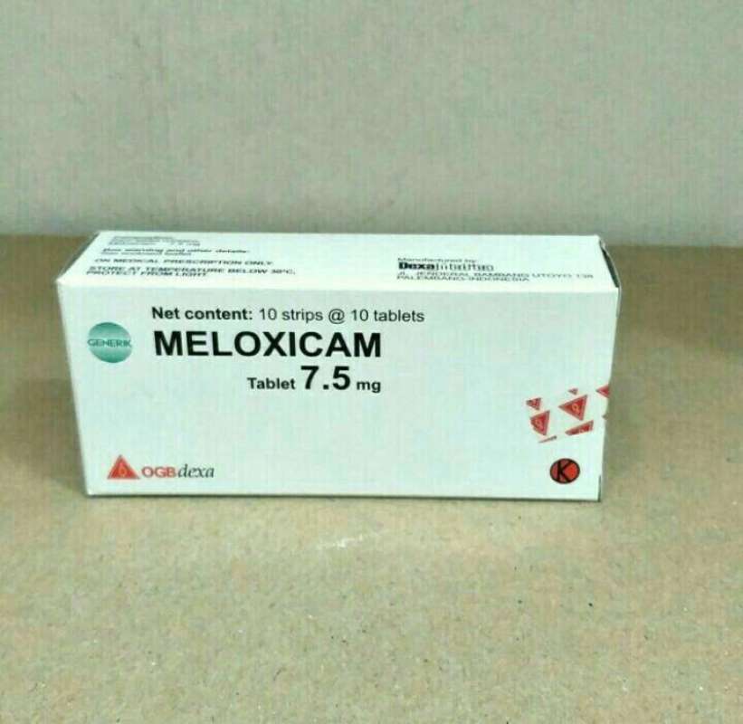 dexa meloxicam 7 5mg box isi 100tablet obat resep dokter