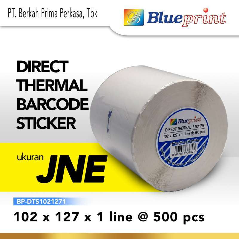 Jual Blueprint Direct Thermal Sticker Label Stiker 102x127x1 Line Isi 500 Online November 2020 Blibli Com
