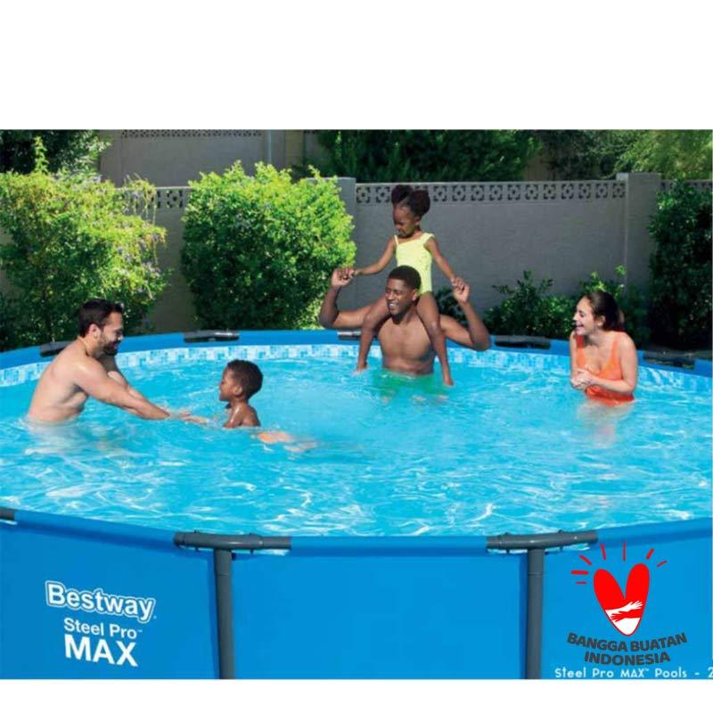 Jual Bestway 56408 Bulat Portabel Plastik Kolam Renang Anak Jumbo Online Desember 2020 Blibli