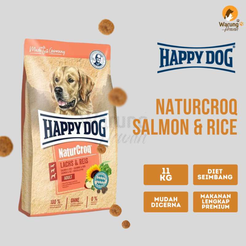 Jual Happy Dog Naturcroq Adult Salmon and Rice Makanan Anjing 11