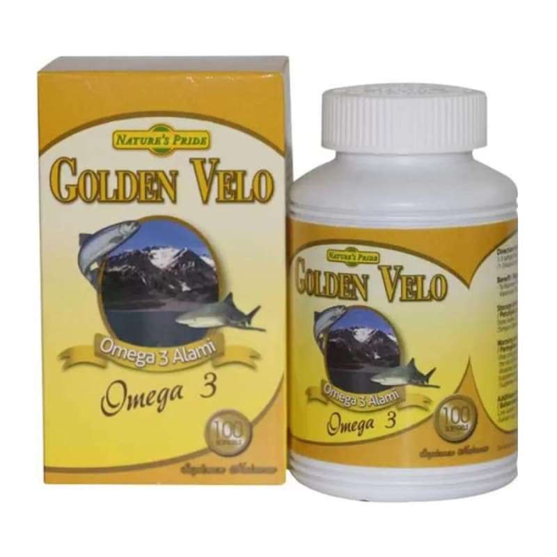 Jual Nature S Pride Golden Velo Omega 3 100 Softgels Menurunkan Kolesterol Online Januari 2021 Blibli
