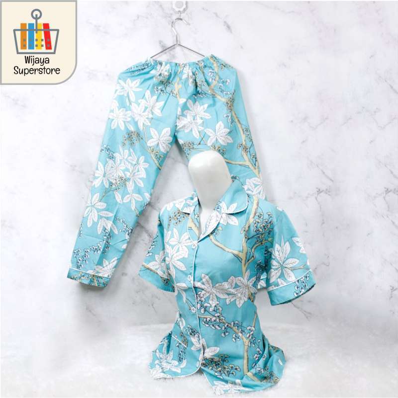 Jual Piyama Wanita Dewasa Baju Tidur Wanita Cp Eropa Motif Bunga Online April 2021 Blibli