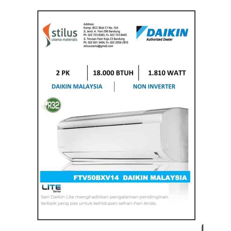 Jual Ac 2 Pk Daikin Malaysia Ftv50cxv14 Rv50cxv14 Stv50cxv Online September 2020 Blibli Com