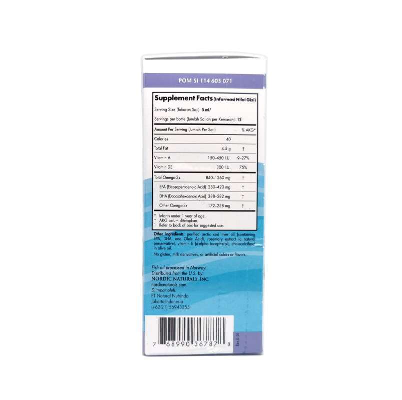 Jual Nordic Naturals Baby Dha With Vitamin D3 2oz 60 Ml Online September 2020 Blibli Com