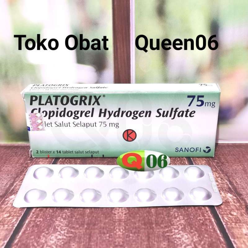 platogrix 75 mg clopidogrel hydrogen sulfate obat pengencer darah jantung stroke per box original 28 tablet