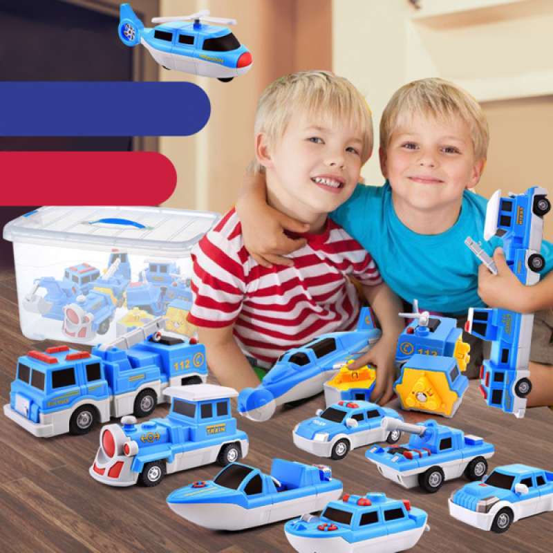 16pcs Magnetic Vehicle Parts Matching Toy for Children Learning Cognition 