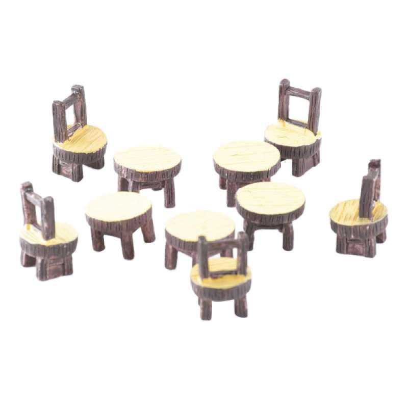 Jual 5 Set Diy Table Chair Decor Furniture Model For Miniature Scene Building L Online September 2020 Blibli Com