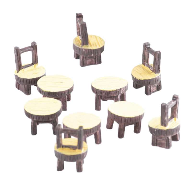 Jual 5 Set Diy Table Chair Decor Furniture Model For Miniature Scene Building L Online September 2020 Blibli Com