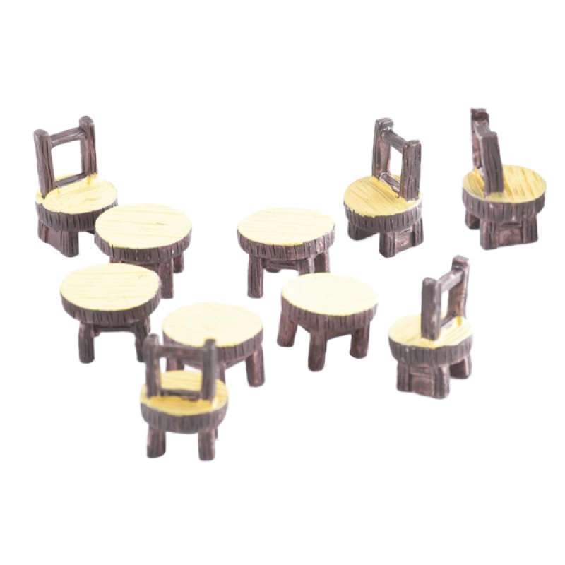 Jual 5 Set Diy Table Chair Decor Furniture Model For Miniature Scene Building L Online September 2020 Blibli Com