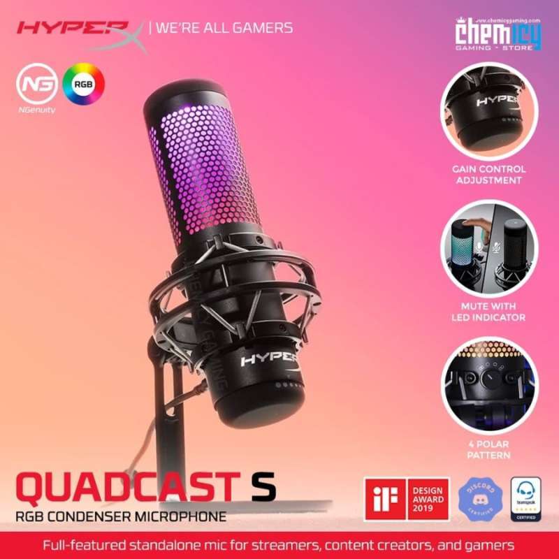 HyperX QuadCast S: Unboxing and Software Installation/Walk-through  (NGenuity) 