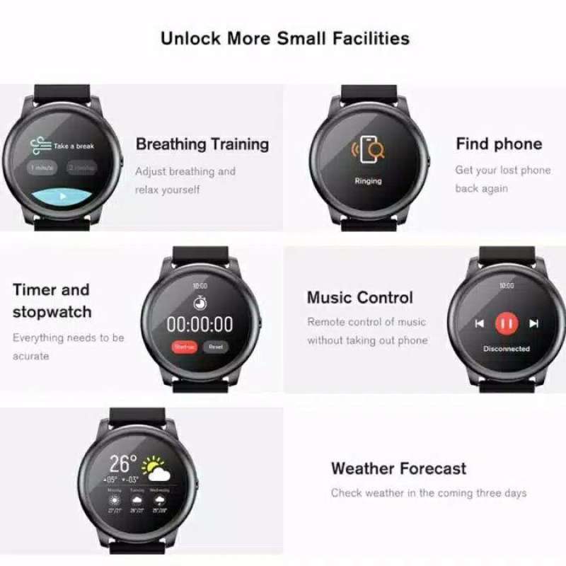 Jual Haylou Ls05 Solar Smartwatch Touch Screen Ip68 Xiaomi Smart Watch Online Desember 2020 Blibli