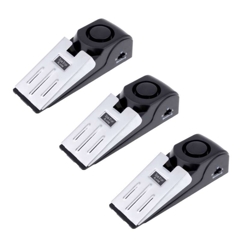3x door stop alarm home travel wireless security system burglar alarm