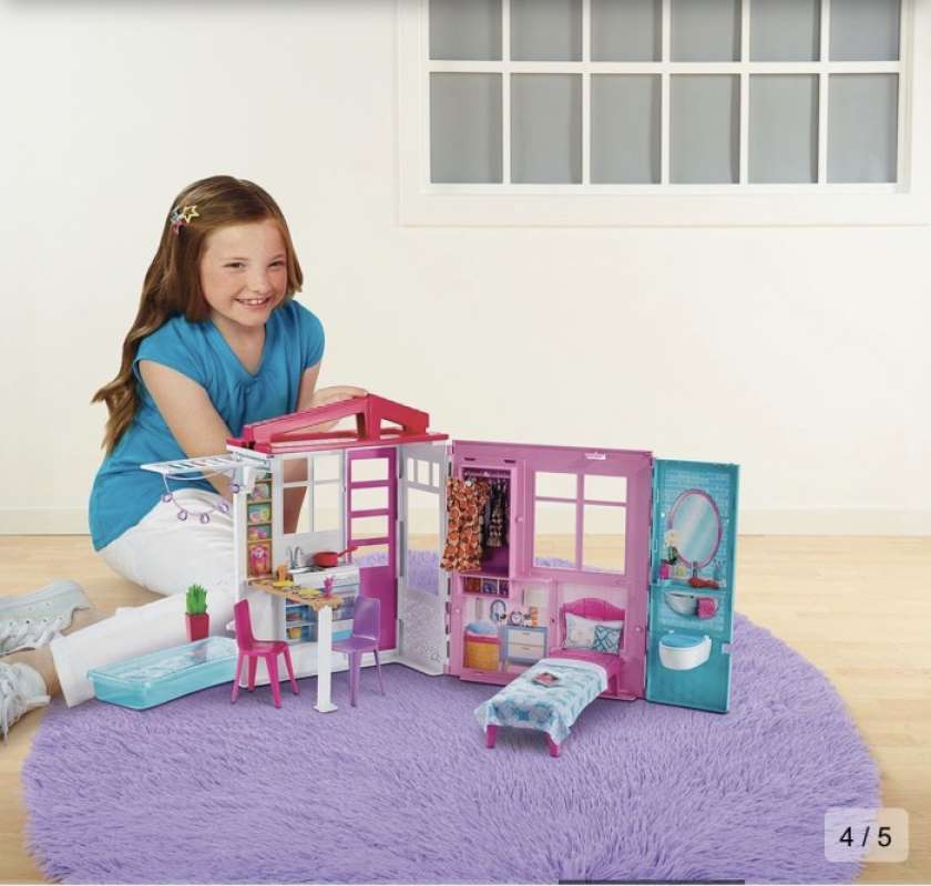 Barbie fully furnished close top & go house