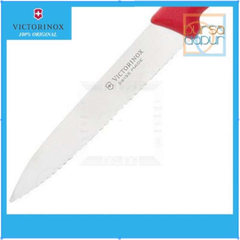 Jual Pisau 5 0731 Victorinox Red Paring Knife Wavy 10 Cm 20 7 Cm Online September 2020 Blibli Com