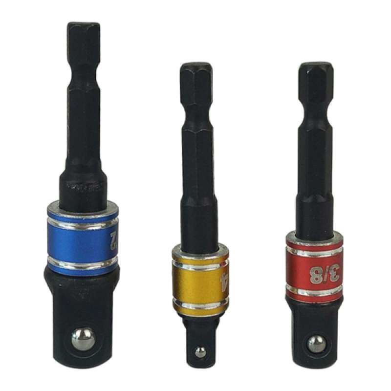 Jual Socket Drive Sizes 1 4 3 8 And 1 2 1 4 Quick Change Bit Holder Set Online November 2020 Blibli