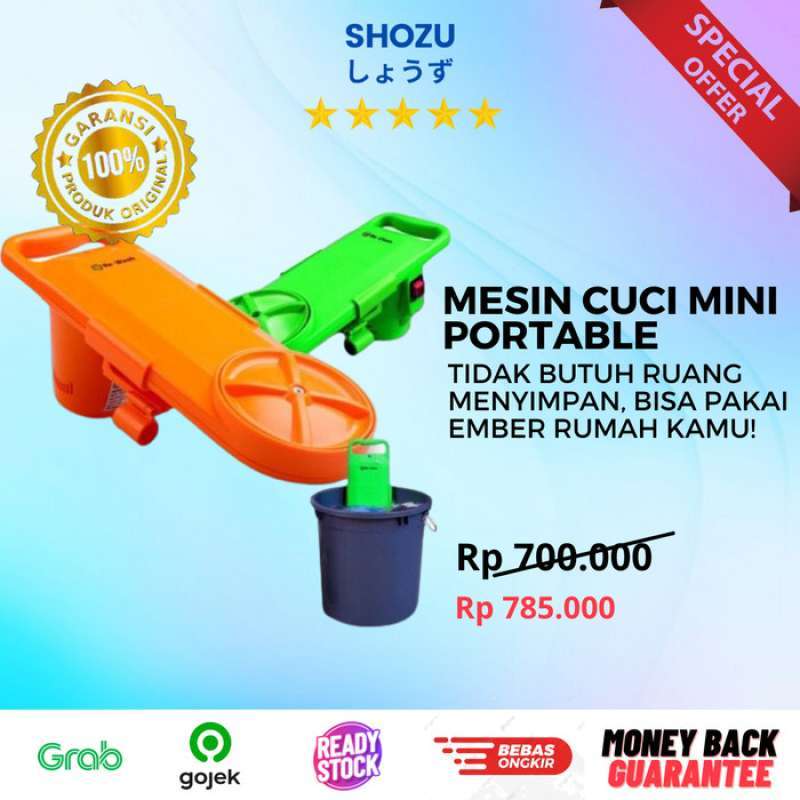 ReWash ReClean mesin cuci mini portable mesin cuci ember