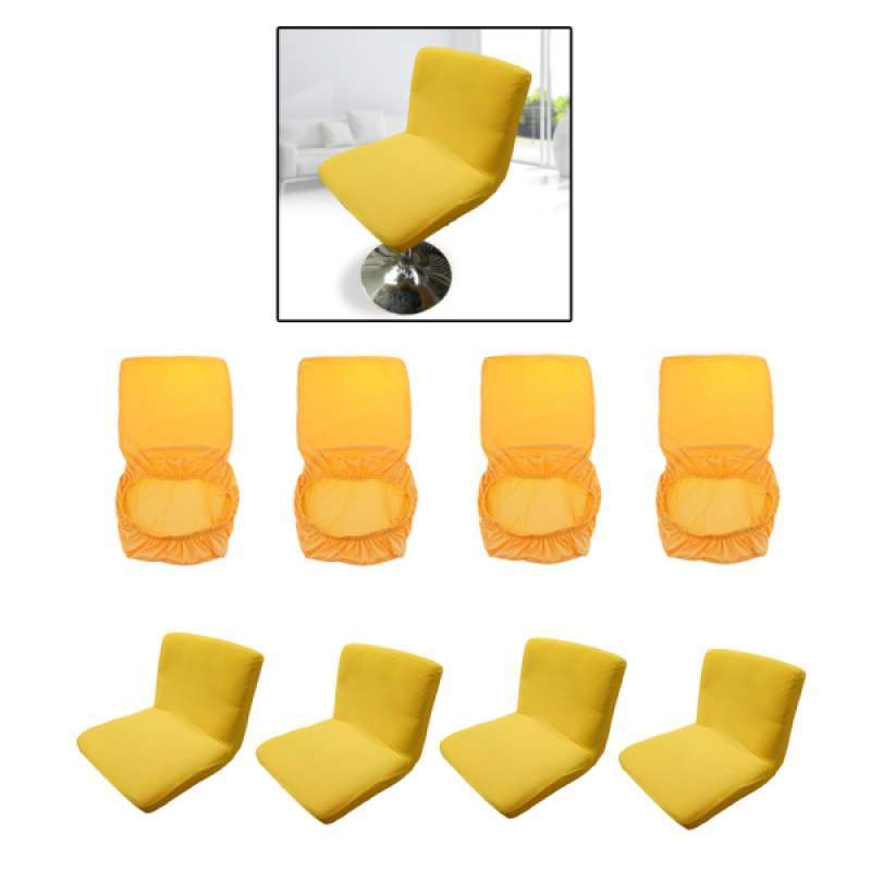 Jual 4x Universal Low Back Chair Stool Seat Cover With Elastic Band For Kitchen Meals Online Oktober 2020 Blibli Com