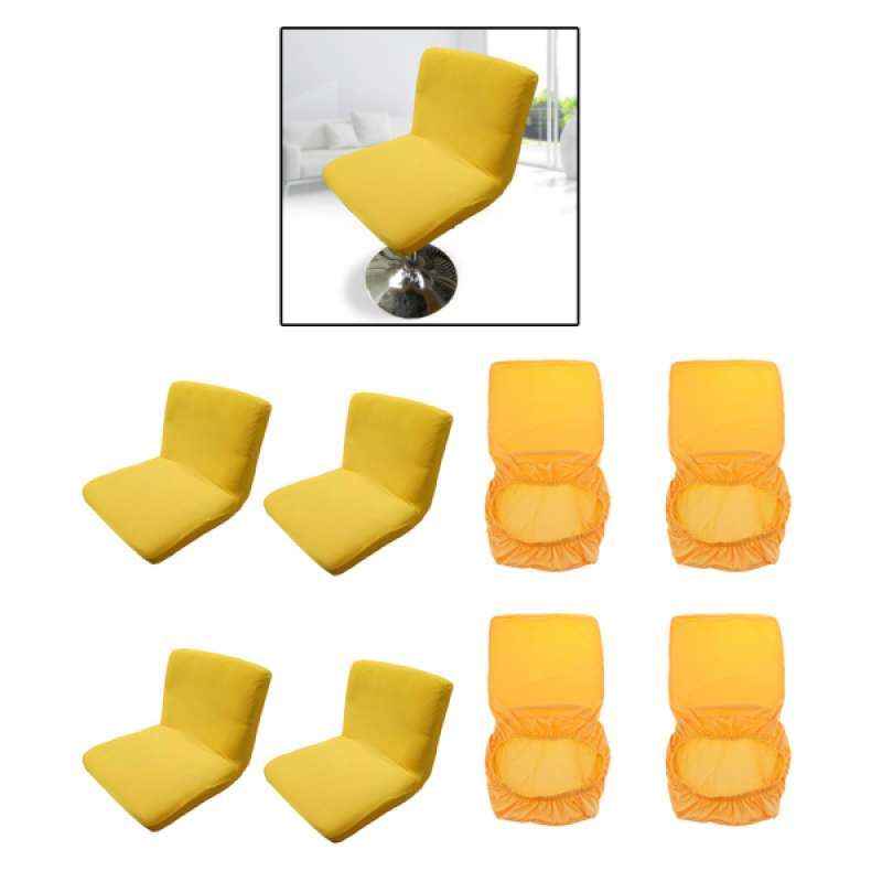 Jual 4x Universal Low Back Chair Stool Seat Cover With Elastic Band For Kitchen Meals Online Oktober 2020 Blibli Com