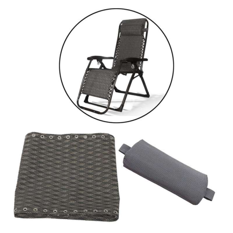 Jual 2x Mesh Head Cushion Pillow Replacement Cloth For Patio Recliner Chair Outdoor Online November 2020 Blibli Com