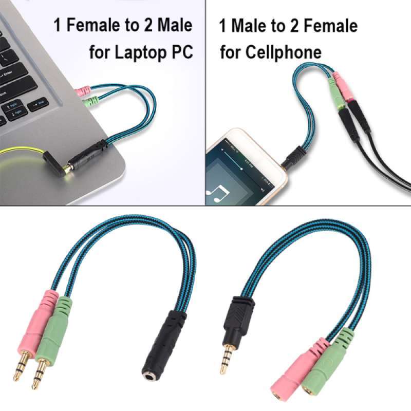 Splitter Female To Male Adapter Cable 