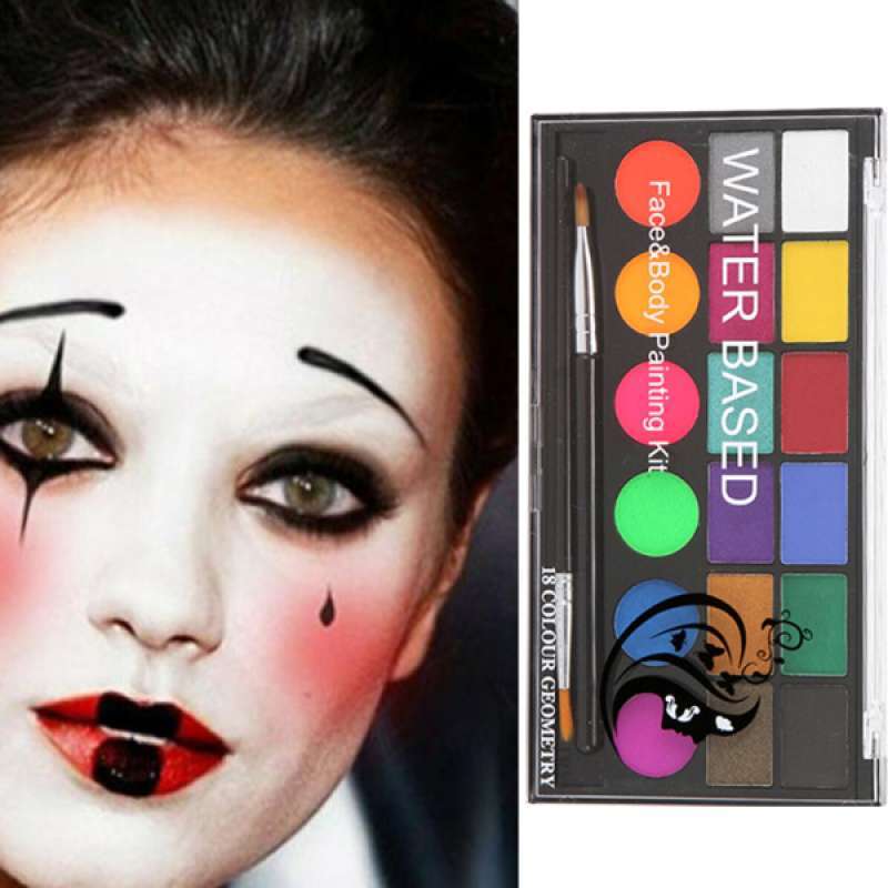 Jual 18 Colors Face Painting Kit Professional Non Toxic Safe Face Body Painting Kit Online Maret 2021 Blibli