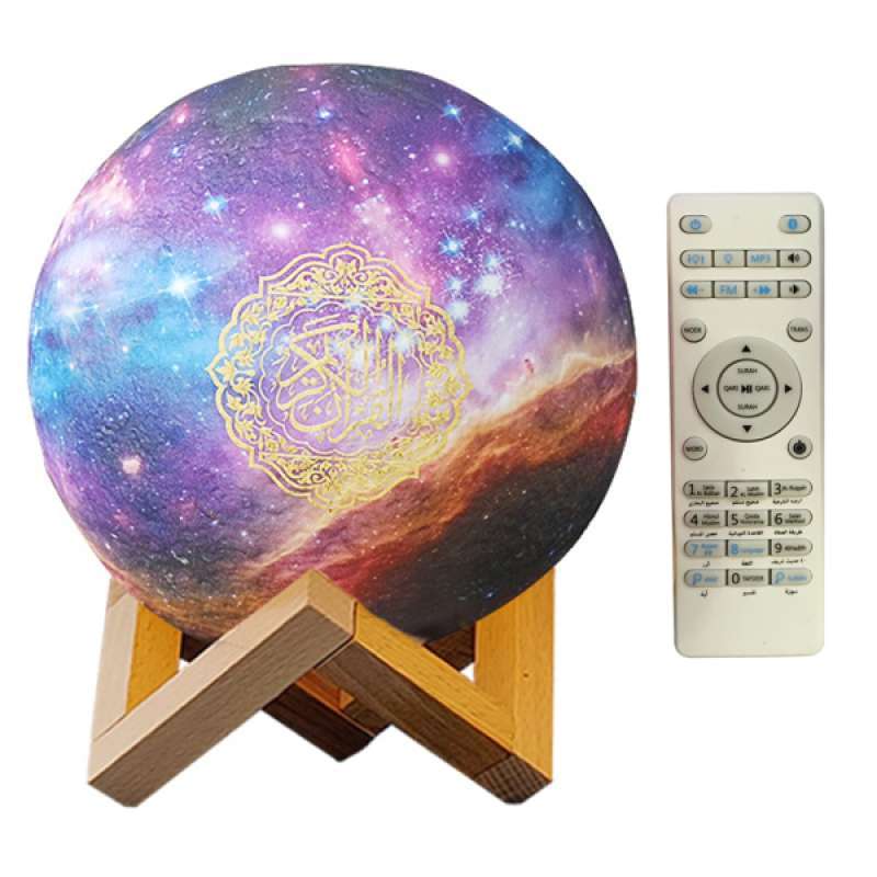 Jual 3d Moon Lamp With Wooden Stand 7color Changing Home Kids Room Decor Gifts Online Desember 2020 Blibli
