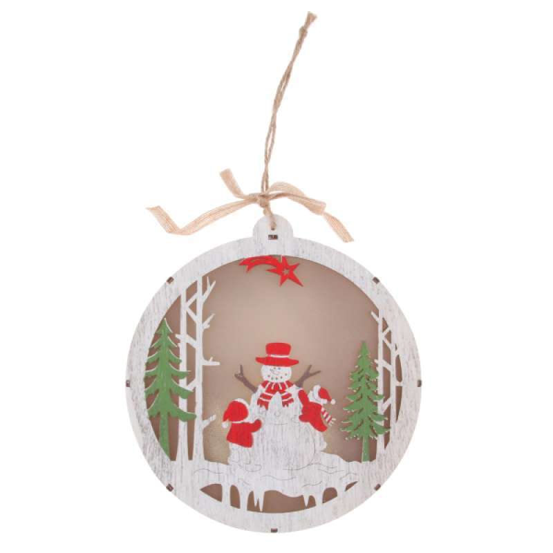 Jual Lovely Snowman Wooden Christmas Xmas Tree Pendant Hanging Ornaments Decor Online November 2020 Blibli Com