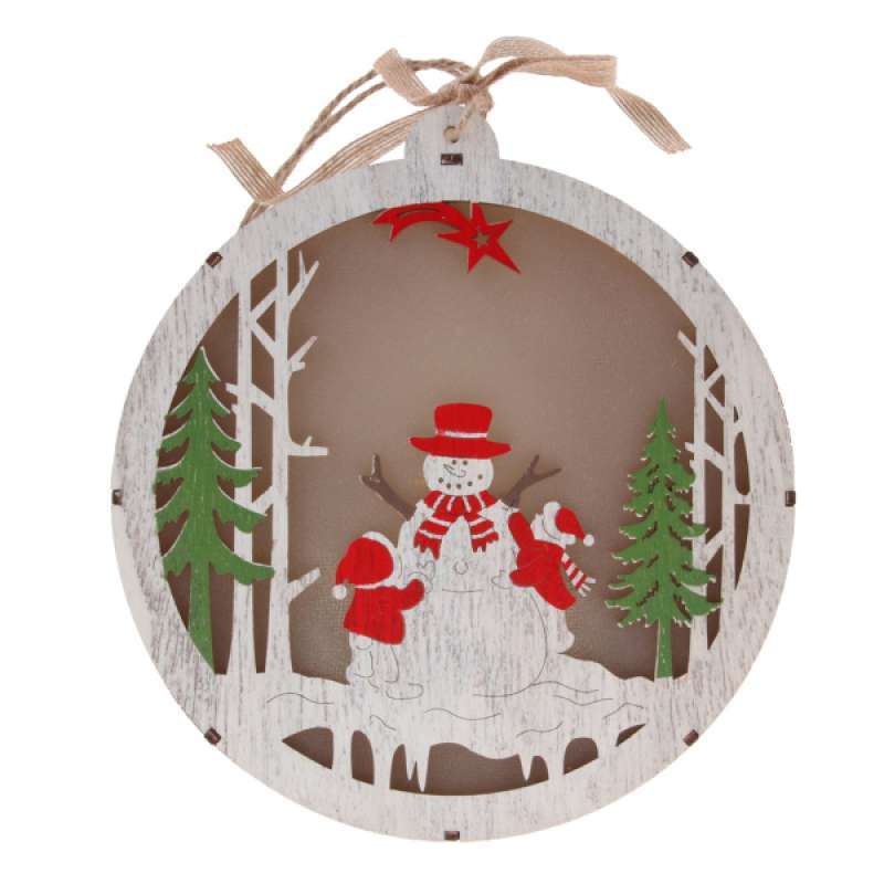 Jual Lovely Snowman Wooden Christmas Xmas Tree Pendant Hanging Ornaments Decor Online November 2020 Blibli Com