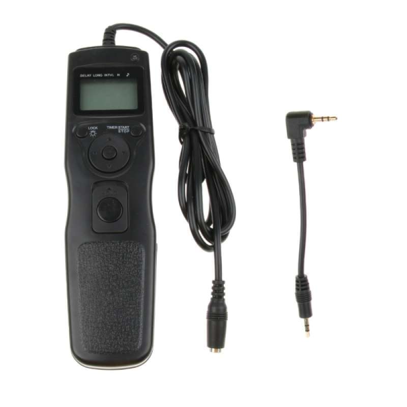 lcd digital timer shutter release remote control for canon pentax cameras