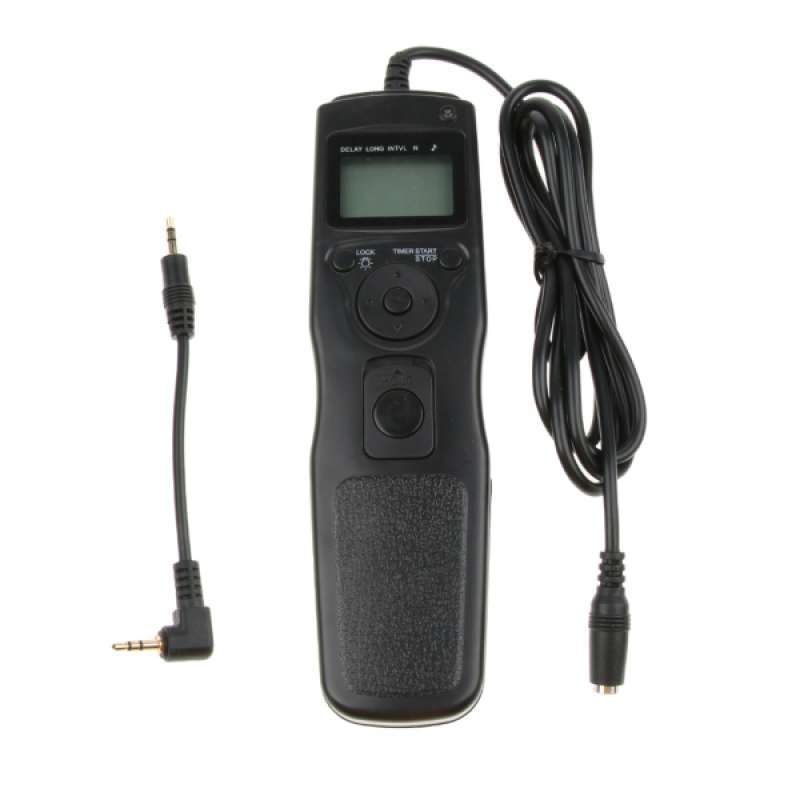 lcd digital timer shutter release remote control for canon pentax cameras