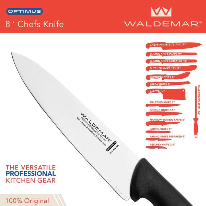 Jual Waldemar Chefs Knife 8 Pisau Dapur Chefs Knife 20 Cm Waldemar Optimus Original Online Oktober 2020 Blibli Com