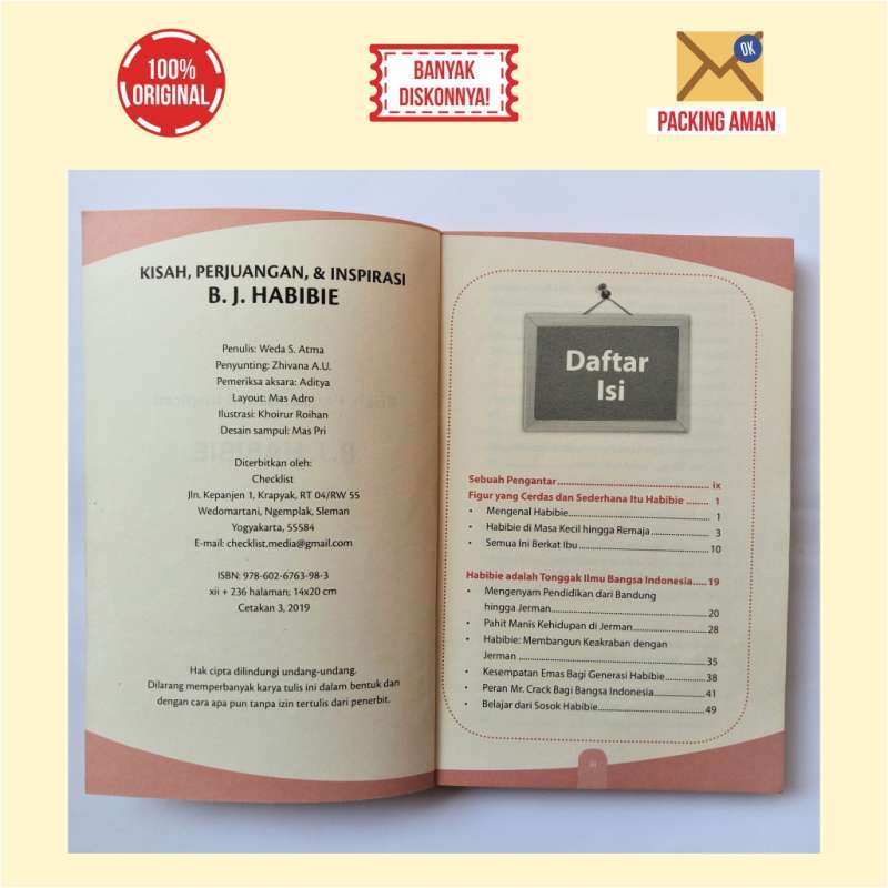 Jual Buku Biografi Sukses Kisah Perjuangan Inspirasi B J Habibie Murah Mei 2021 Blibli