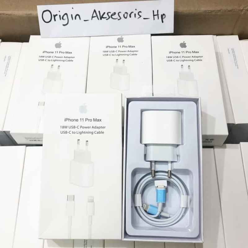 Jual Charger Apple Iphone 11 Pro 18w Fast Charging Original Iphone 8 X Xs Ori Online Desember 2020 Blibli