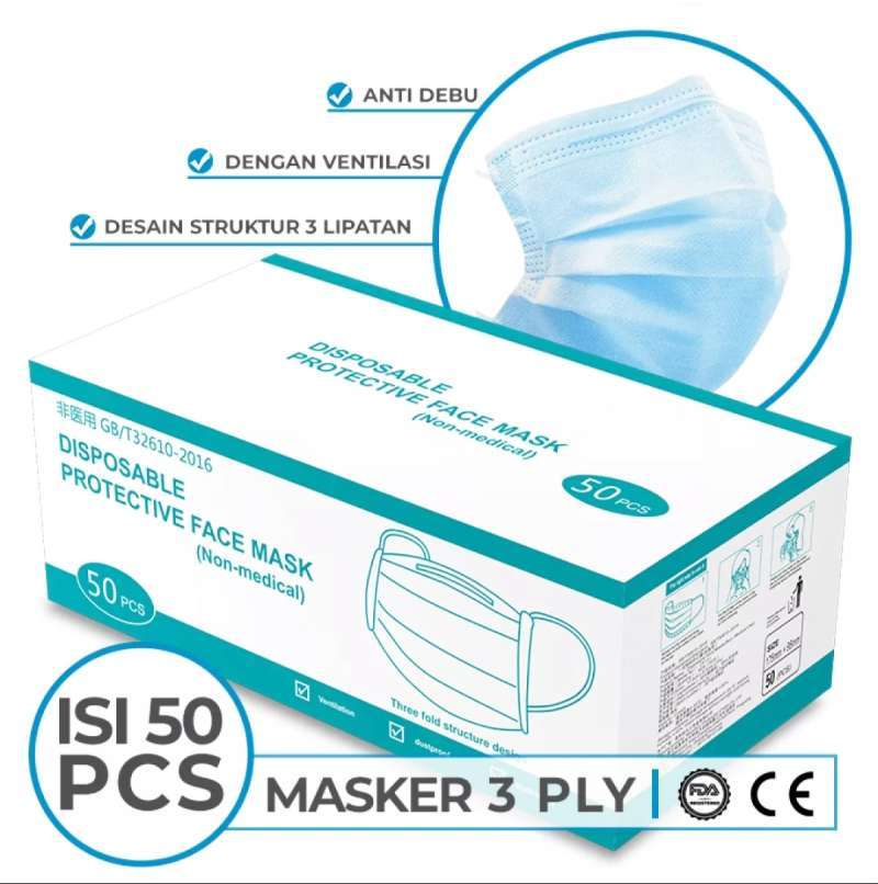 Jual 3m Masker N95 9010 Particulate Respirator 1 Box Online Desember 2020 Blibli