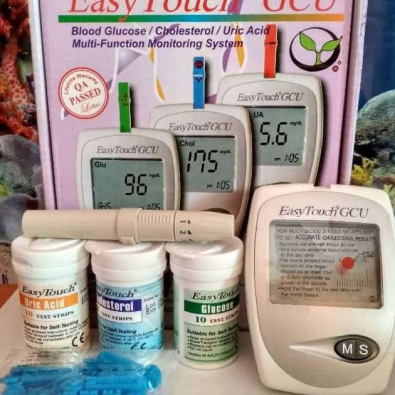 Jual Alat Cek Gula Darah Kolesterol Asam Urat Easy Touch Gcu 3 In 1 Online Februari 2021 Blibli