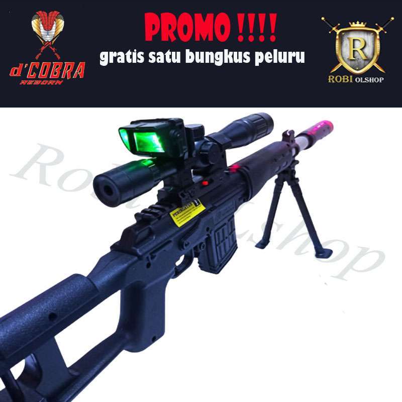Jual Pistol Mainan Airsoftgun Sniper Tembakan Mainan Kokang Dcobra M806 Hitam Online Desember 2020 Blibli