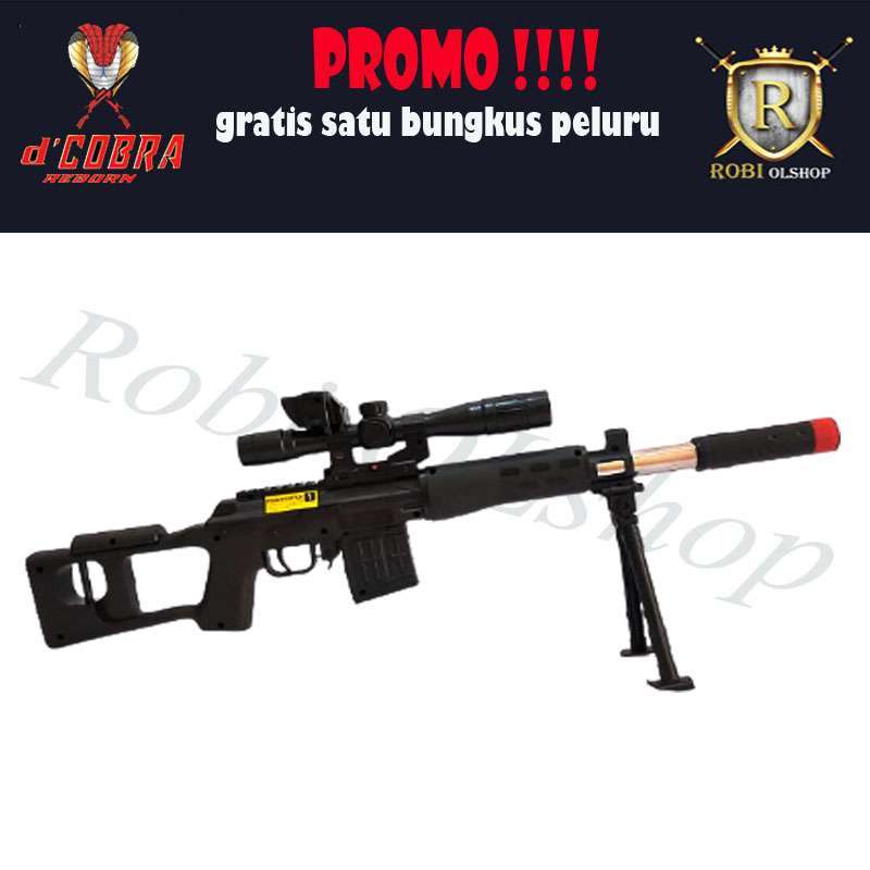 Jual Pistol Mainan Airsoftgun Sniper Tembakan Mainan Kokang Dcobra M806 Hitam Online Desember 2020 Blibli