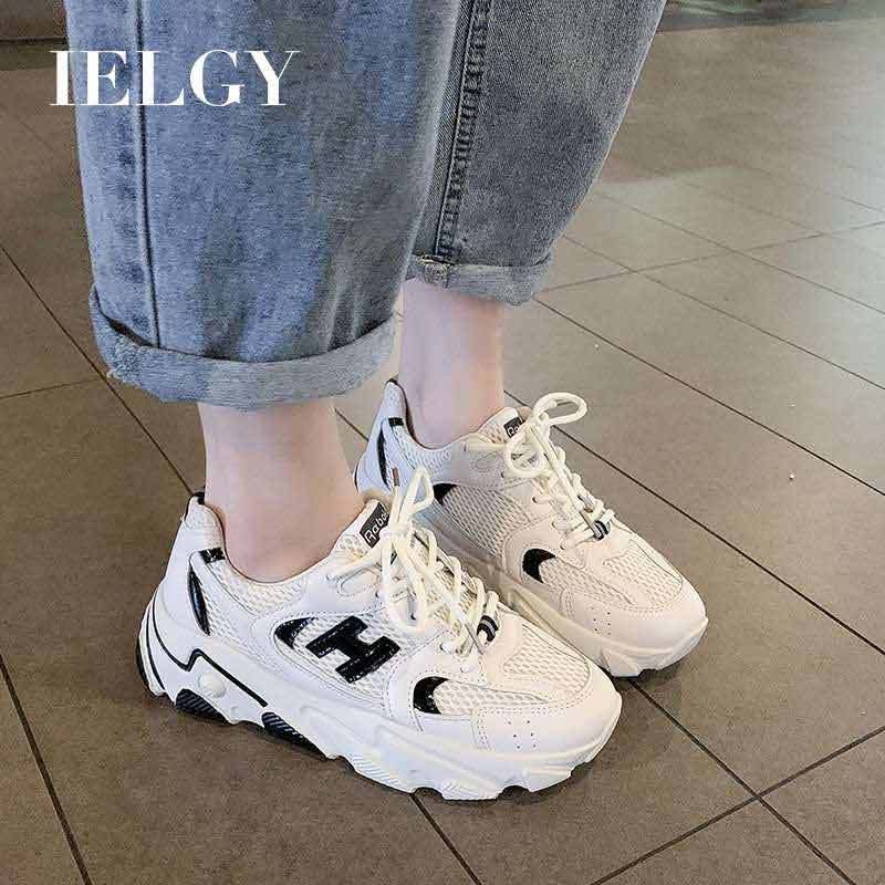 Jual Ielgy Daddy Shoes Women S Breathable Casual Sports Shoes Korean Version Of The Wild Platform Single Shoes Women Ins Tide Online Oktober 2020 Blibli Com