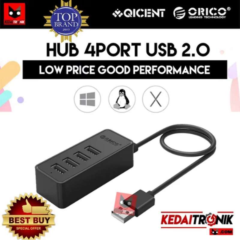 Jual Orico W5p U2 Usb Hub 4 Port 2 0 Safe High Speed Original Splitter Online November 2020 Blibli