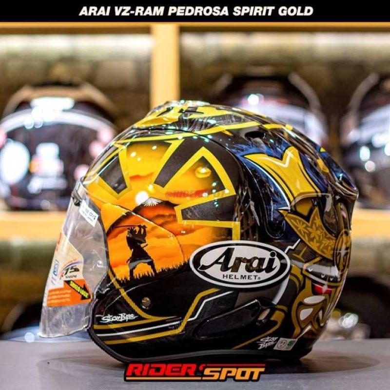 Arai vz ram pedrosa shop gold spirit