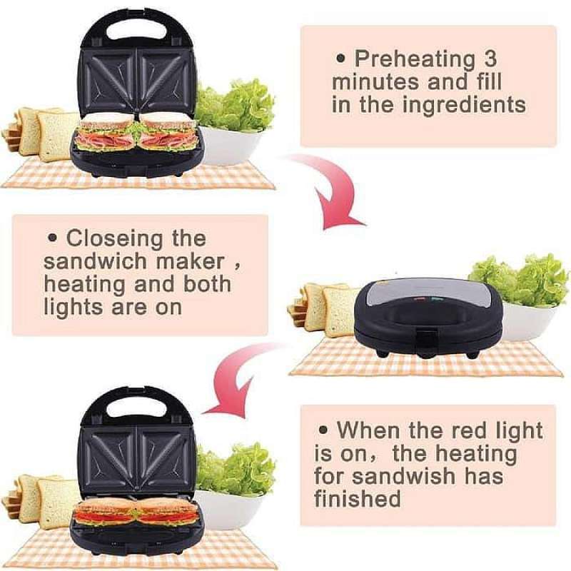 Promo Toaster Sandwich Maker Idealife Il-202 Pemanggang Roti