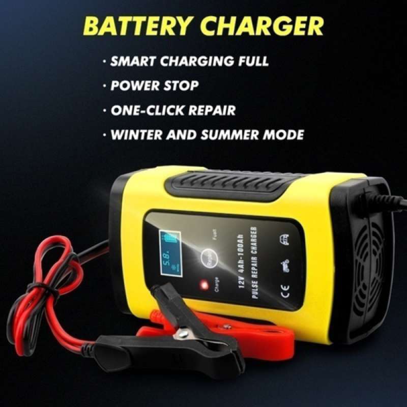 Jual 12v 6a Full Automatic Car Truck Motorcycle Battery Charger Intelligent Fast Online November 2020 Blibli