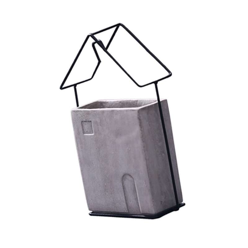 Jual Cement Iron Planter Flower Pot Garden Home Decor Nursery Gardening Plants Online Oktober 2020 Blibli Com
