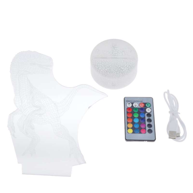 Jual Seven Colors 3d Night Light Dinosaur Desktop Decor Color Changing Gift Online Desember 2020 Blibli